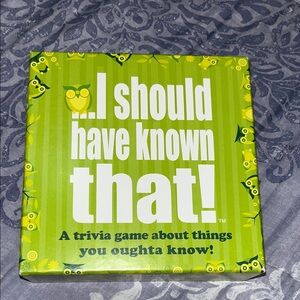 I Should Have Known That! Trivia Game - Green